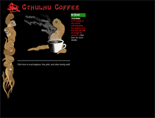 Tablet Screenshot of cthulhucoffee.com